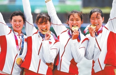 中国军团第十金！河南选手东京奥运会第一金！ 中国女子四人双桨世界最好成绩夺冠