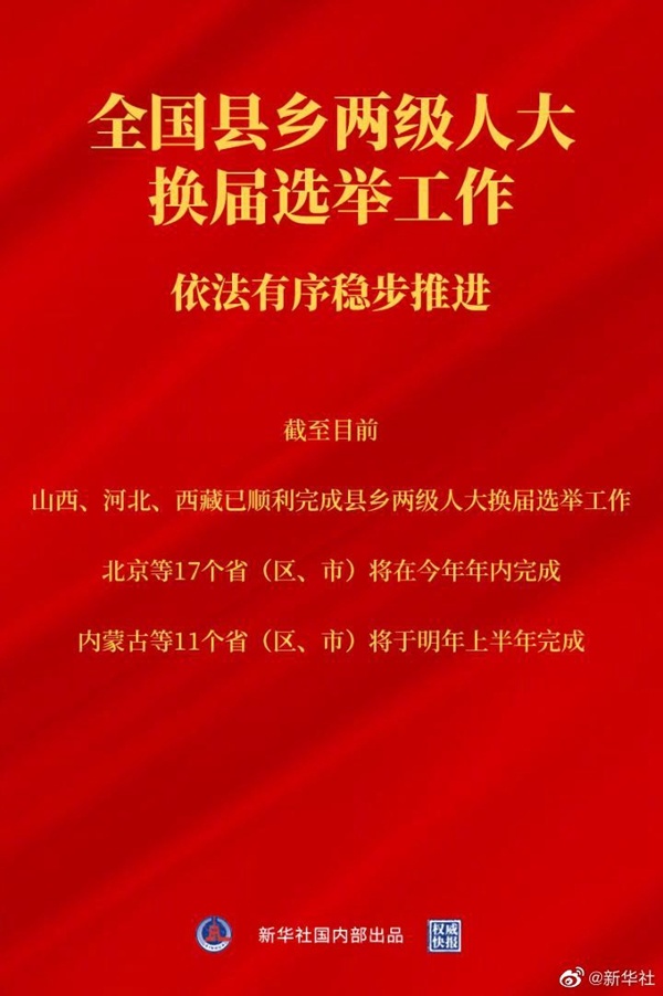 中国特色社会主义民主｜全国县乡两级人大换届选举工作依法有序稳步推进