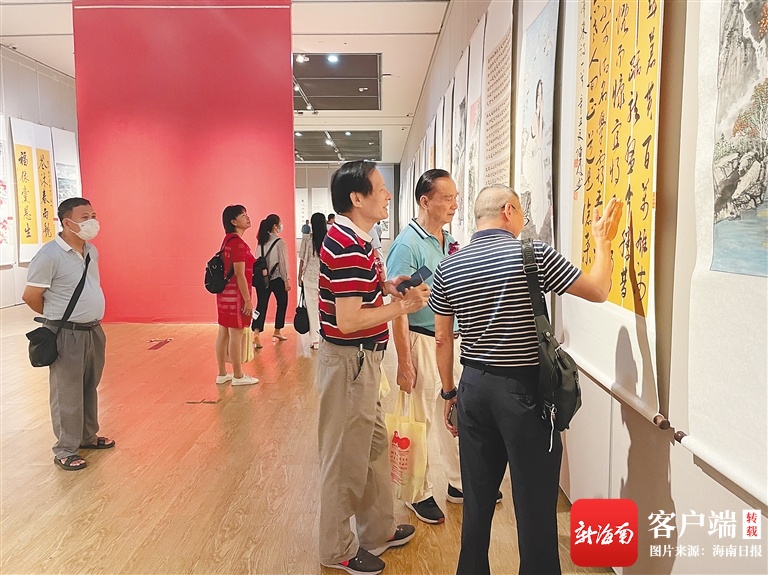 海南举办庆祝建党百年书画展 省博物馆展期持续到9月5日