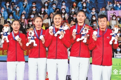 全运会女子三人篮球成年组 河南女篮获得亚军