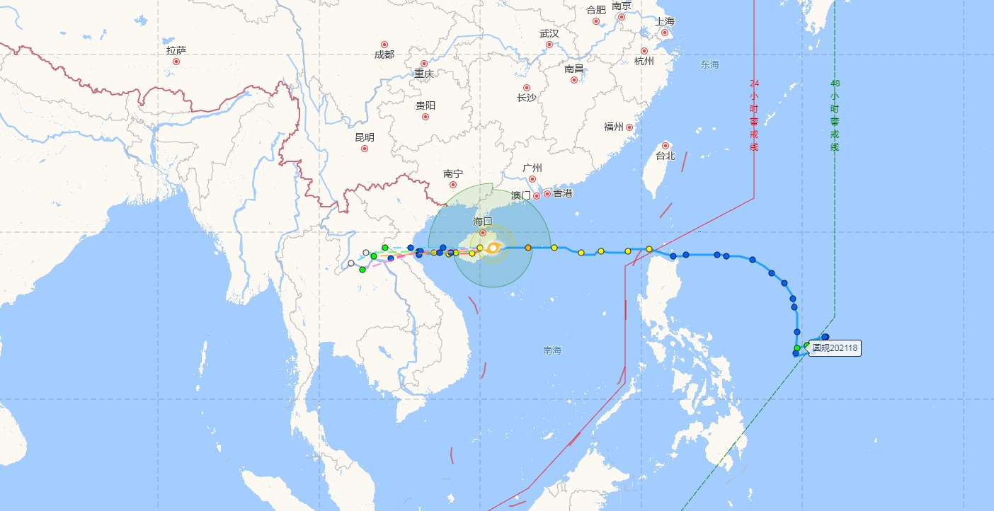 快讯 | 台风“圆规”登陆琼海博鳌沿海 最大风力12级