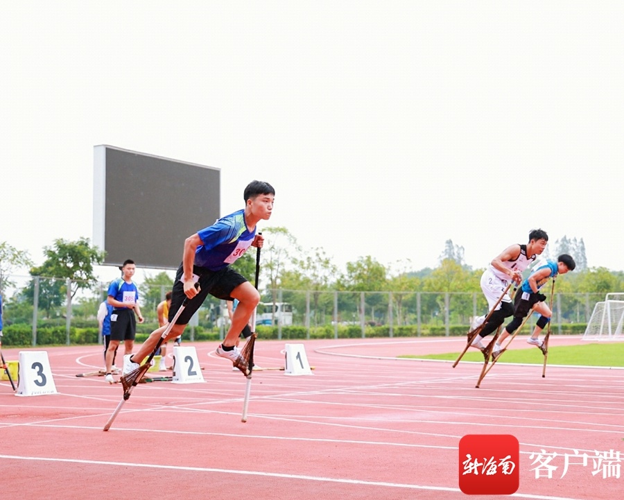 2021年民体杯全国板鞋竞速高脚竞速陀螺比赛在白沙拉开帷幕