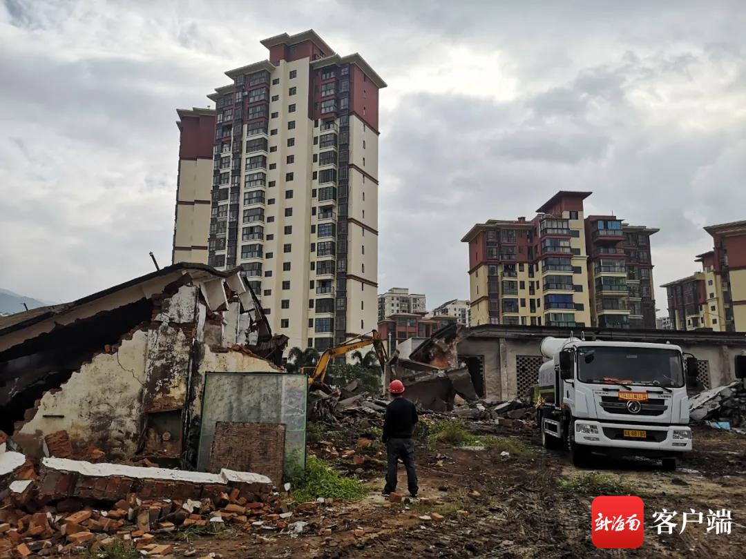 昌江红林车队片区棚户区改造项目有序推进 2000多平方米旧厂房被拆除