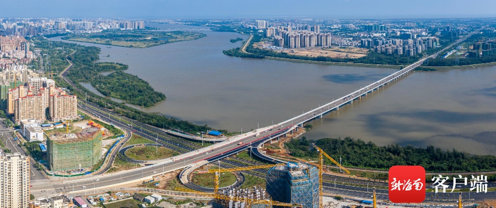原创组图 | 海口海瑞大桥与滨江西路互通立交工程11月底完工