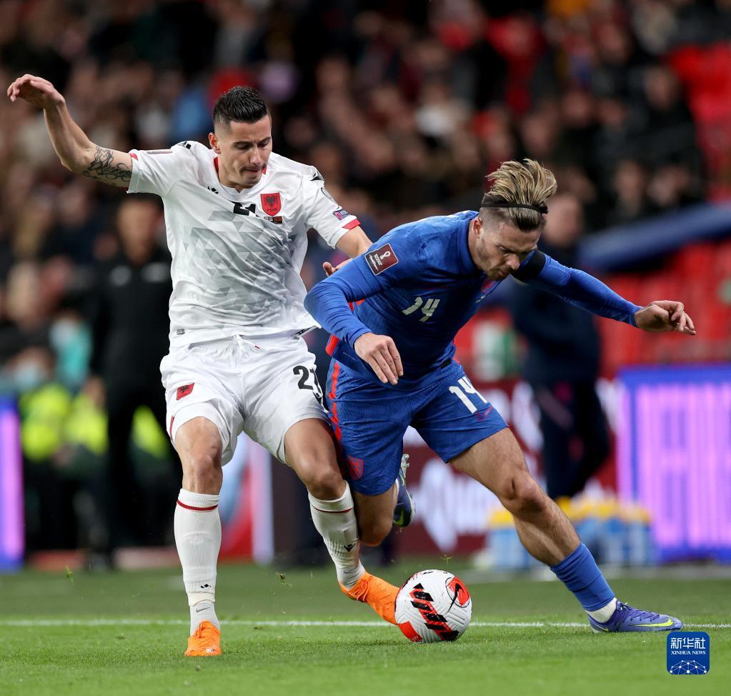 世预赛：英格兰胜阿尔巴尼亚