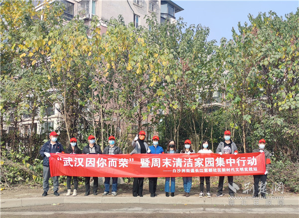 武昌白沙洲街：党旗飘扬在基层 携手共建文明家园