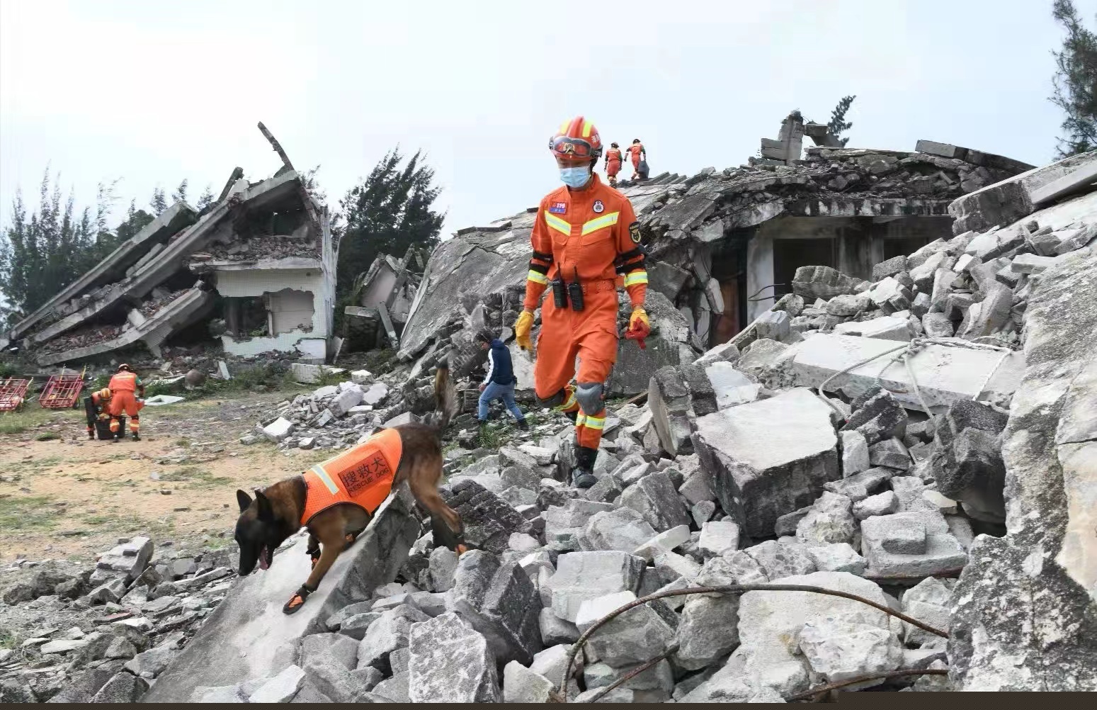 海口举行地震、森林防灭火综合应急联合演练