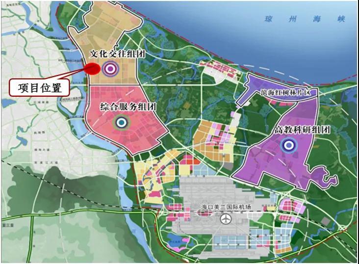海口江东新区文化交往组团（滨江区域）将修建八条道路