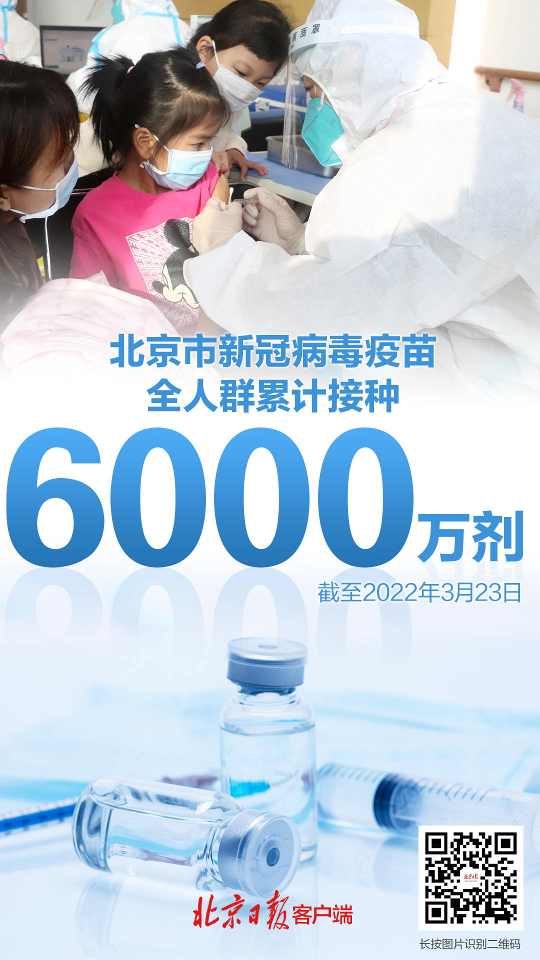北京市新冠疫苗接种突破6000万剂 四成养老机构老年人接种第一剂新冠疫苗