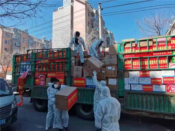 黑龙江省第二批援吉物资27日上午抵达长春！