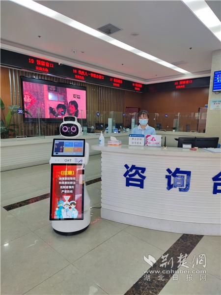 武昌杨园街智能机器人“乐乐”上岗 推动政务服务“提档升级”