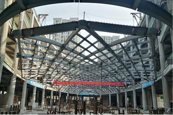 湖南建工集团成功应用钢结构异形结构施工新技术