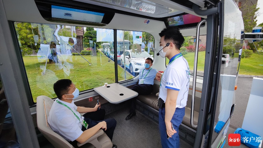 博鳌·图击｜博鳌东屿岛车联网项目吸引众多宾客参观