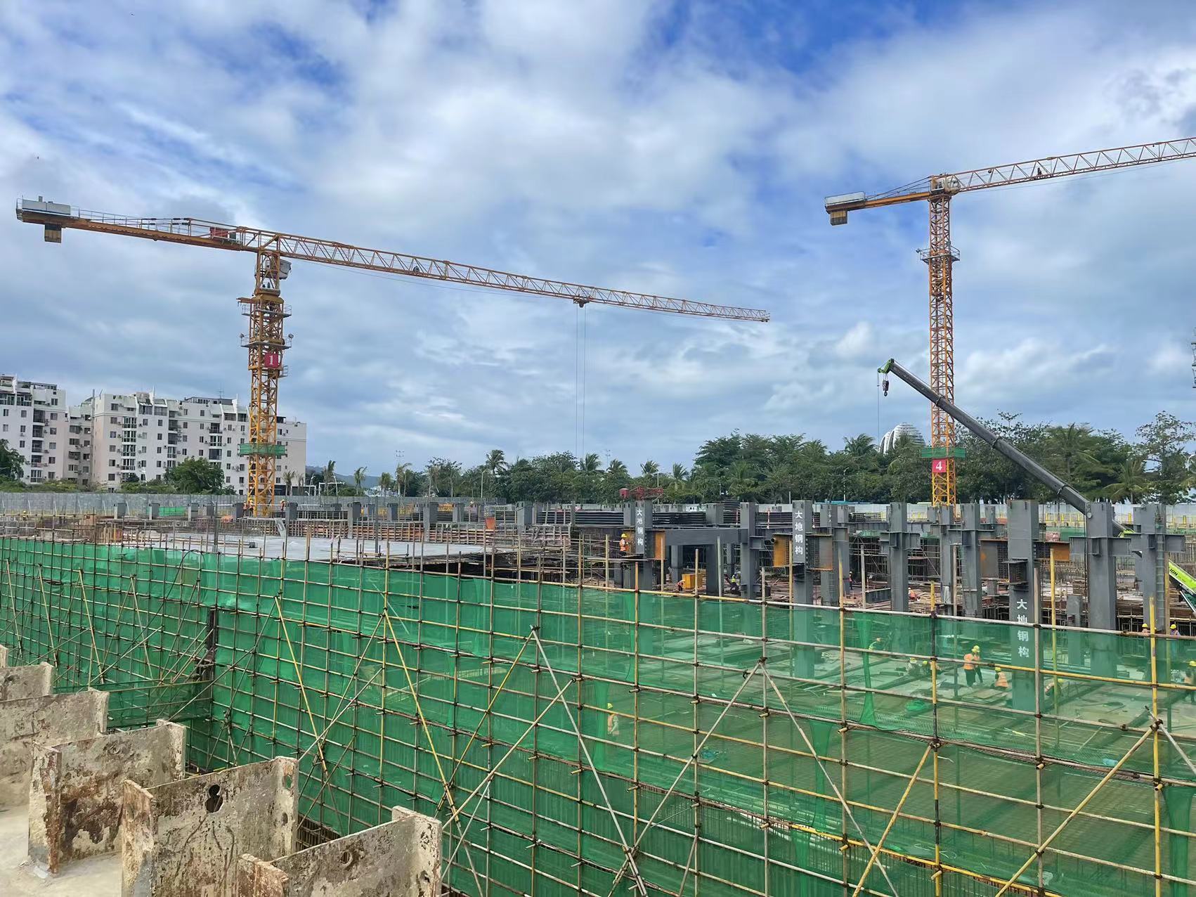 三亚合联中央商务区项目加快建设 进入上部主体结构施工阶段