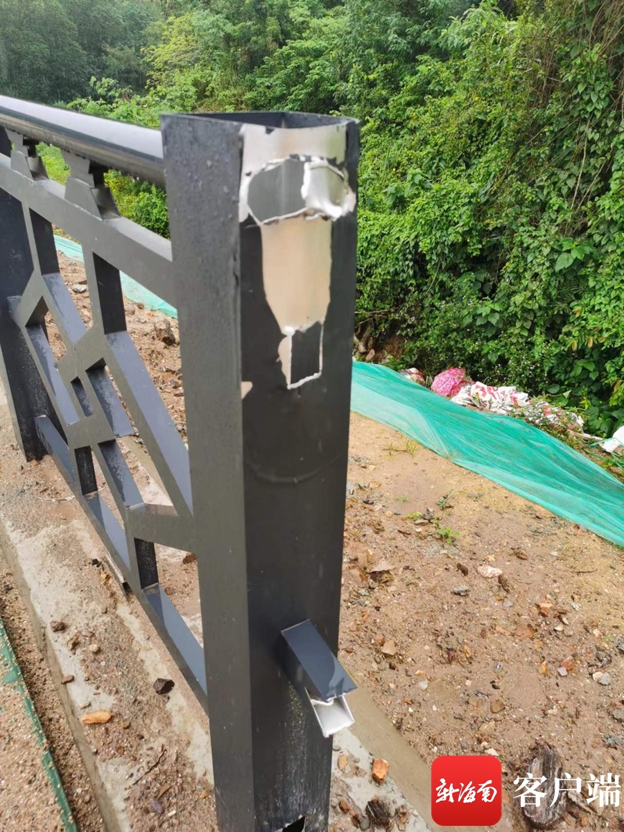 儋州一施工项目景观护栏遭偷窃损失十万余元 辖区警方介入调查