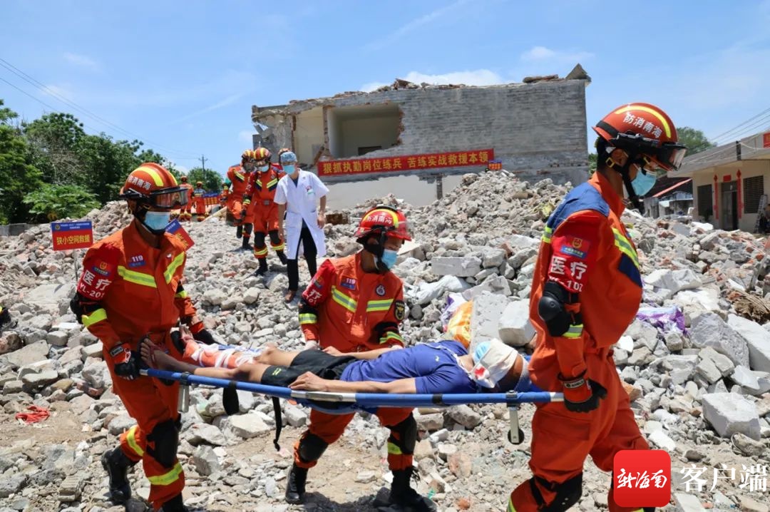 椰视频 | 洋浦消防组织开展地震救援实战拉动演练