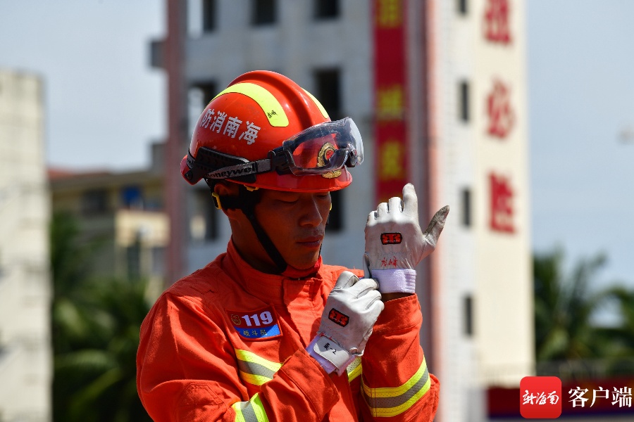 原创组图丨实拍2022年海南省消防救援队伍执勤岗位大练兵比武竞赛