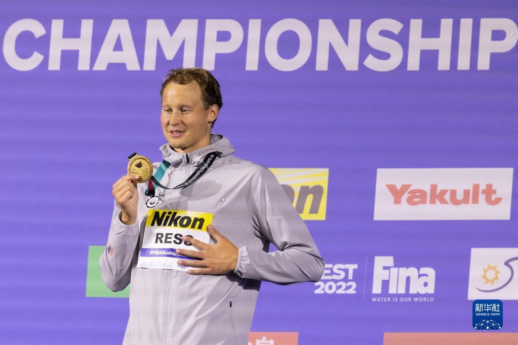 世锦赛：美国选手获得男子50米仰泳冠军