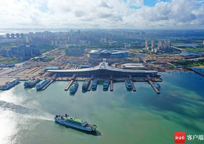 原创组图 | 海口新海滚装码头客运综合枢纽项目主体完工