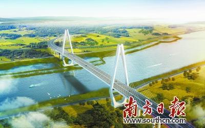 广东省重点项目潮汕环线高速京灶大桥项目全面开工