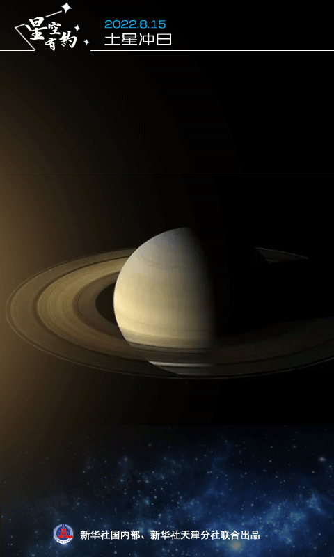 星空有约丨土星15日冲日，公众可一睹“指环王”风采