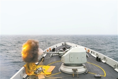 “海洋之杯”项目进入第二阶段中方参赛舰获舰炮对海射击科目比赛第一名