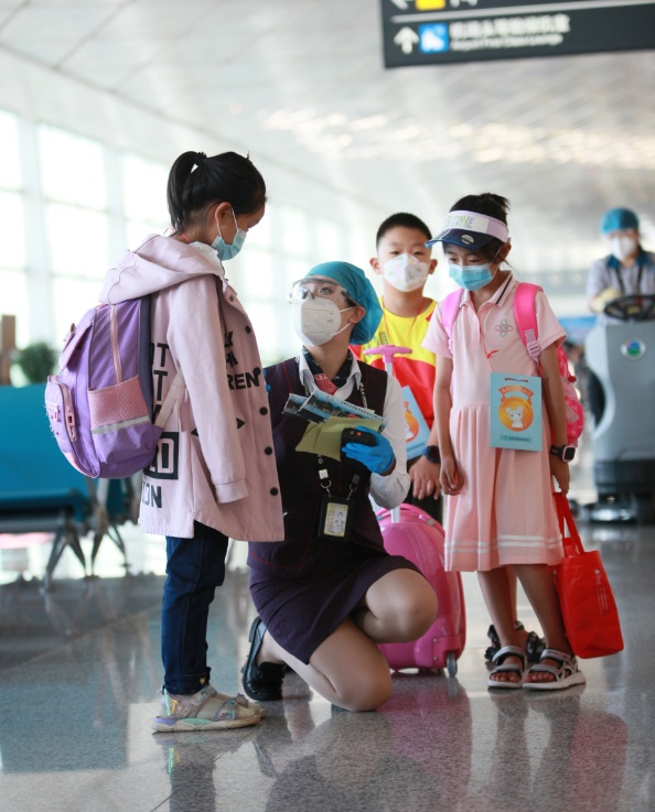 暑运至今长春机场已为千余名“无陪儿童”提供服务