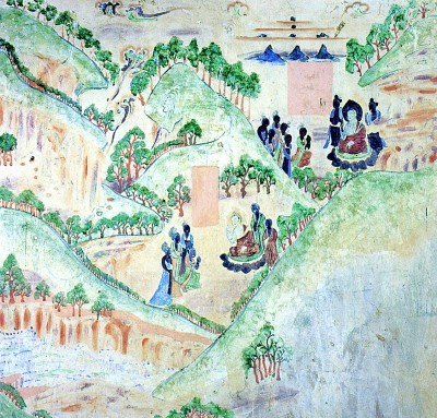 中国山水画历史脉络的见证——从《敦煌山水画史》中窥探青绿水墨之变