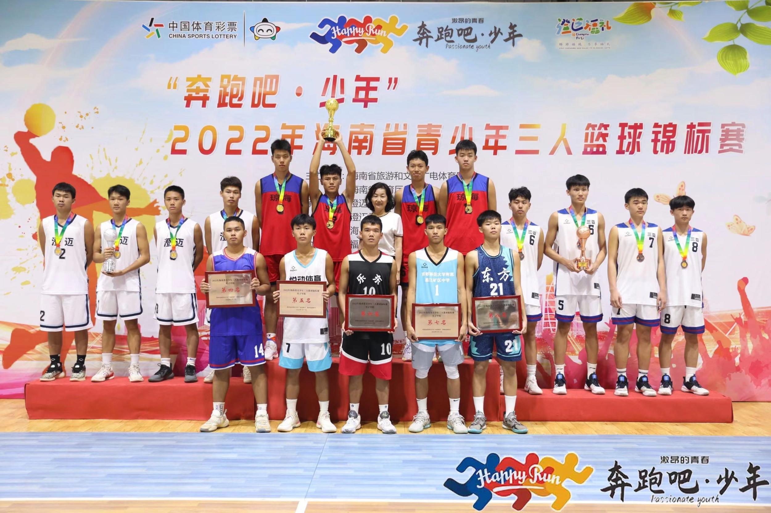 2022年海南省青少年三人篮球锦标赛收官