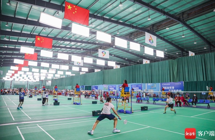 组图丨海南省第六届运动会羽毛球比赛开赛