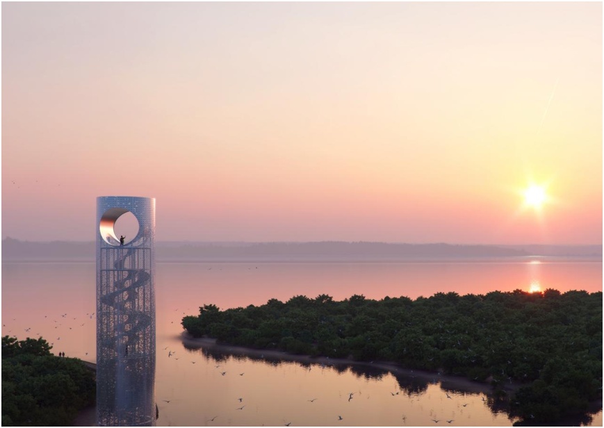 东寨港保护区科研观测塔“月之塔”设计方案出炉