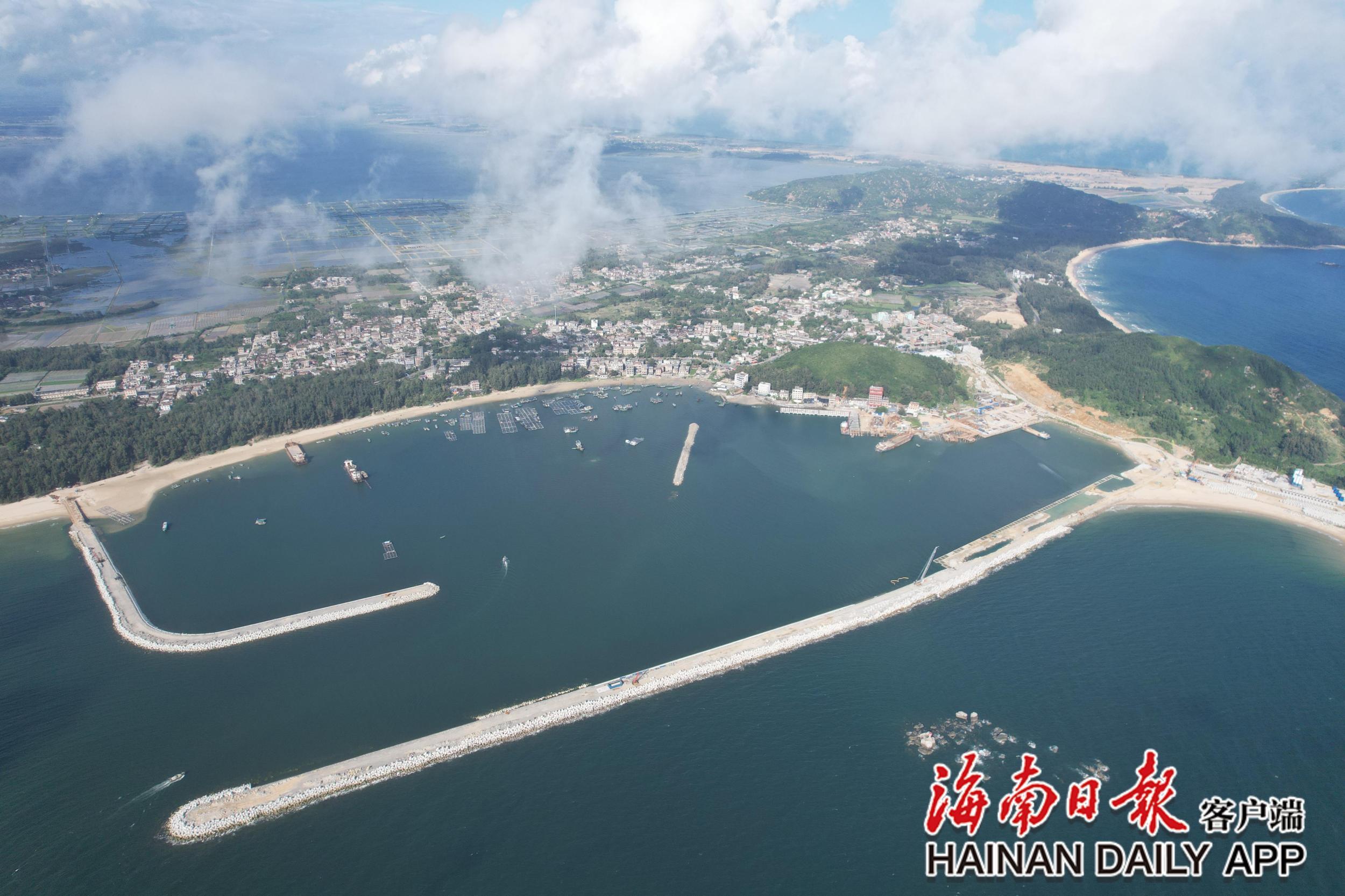 万宁乌场一级渔港项目水域陆域工程力争今年完成施工