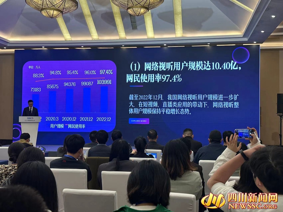 【聚焦中国网络视听大会】《2023中国网络视听发展研究报告》在蓉发布 这些值得关注