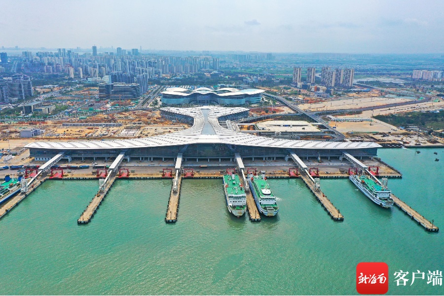 海口新海港综合交通枢纽站项目建设进入冲刺阶段