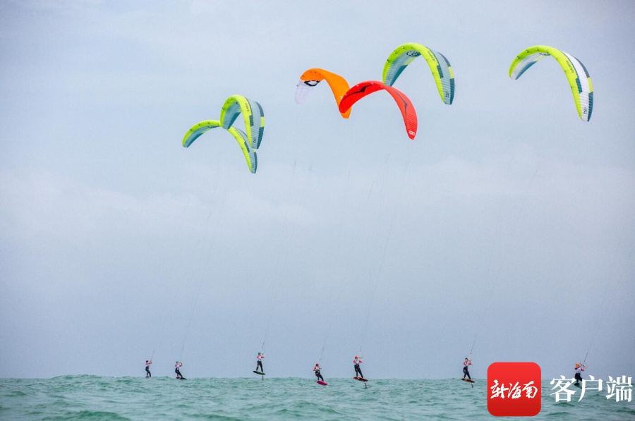 原创组图丨“中国体育彩票”2023年全国风筝板冠军赛开幕式在琼海博鳌举行