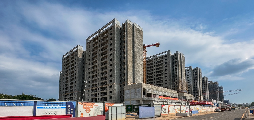 海口江东新区盛泰仕家安居房项目预计10月底全面封顶