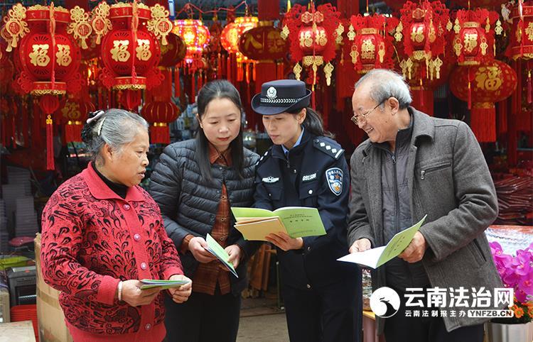 沧源县公安局经侦大队开展防范非法集资宣传活动(图1)