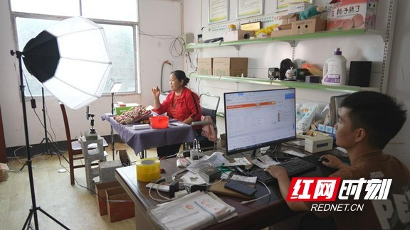乡村振兴在路上｜湘西凤凰：漾水坨百亩桃李丰收 社区青年带母直播销万余斤桃李(图4)