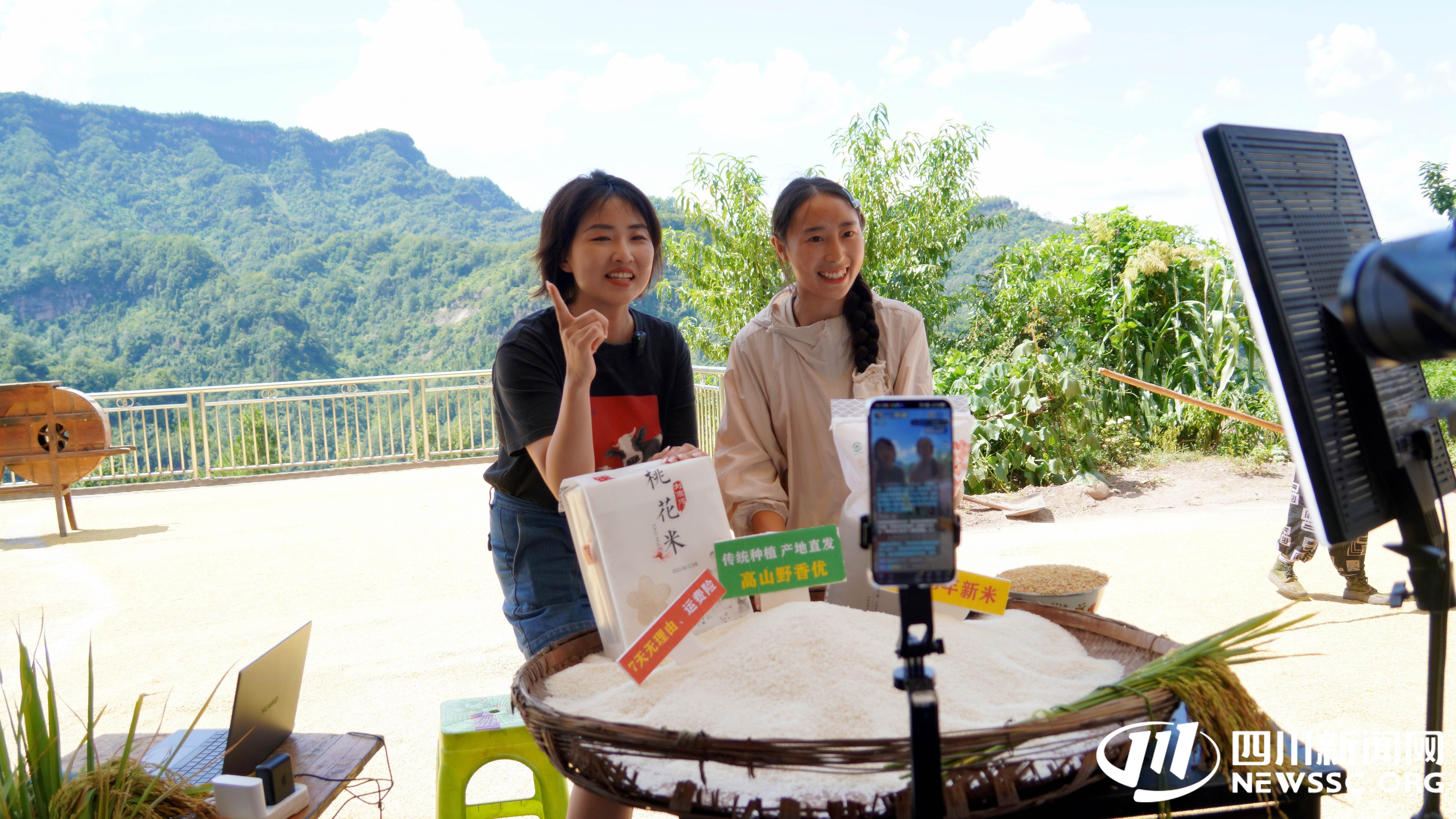 《田里的夏》走进宣汉：探索直播电商拓销路 千年桃花米点亮 “田里生金” 路(图2)