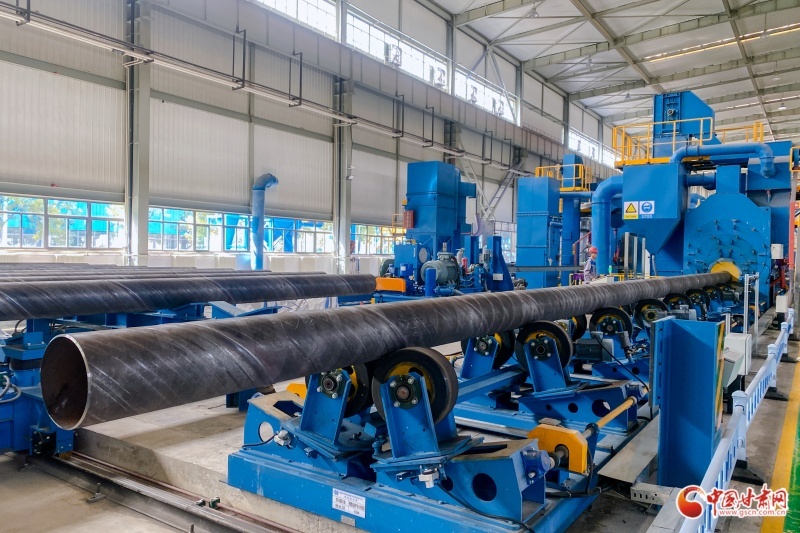 甘肃水投集团TPEP钢管生产线正式投产(图1)