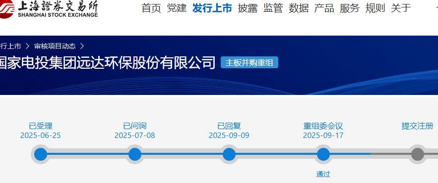 九游娱乐网站：远达环保关联收购获上交所通过中金公司中信建投建功(图1)