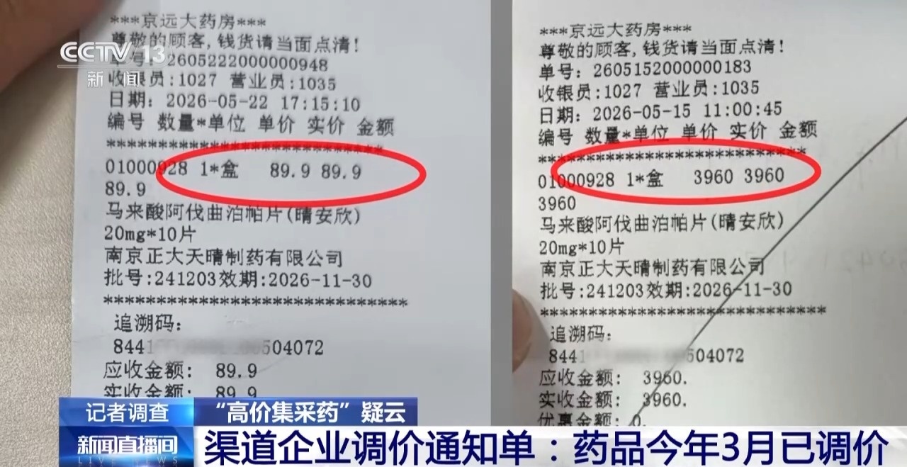 高价销售集采药调查:供货商已降价补差 但药店仍高价销售